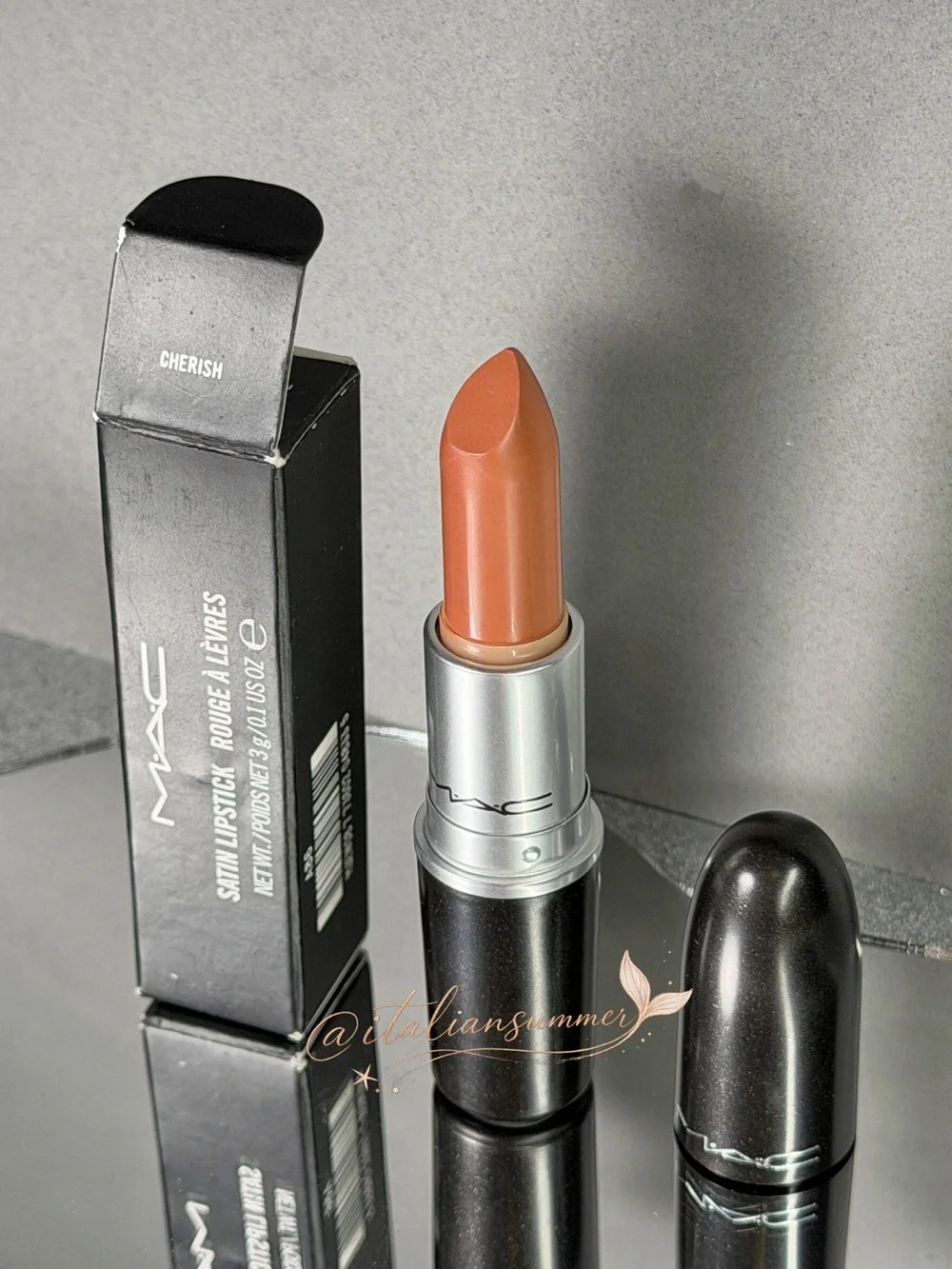 MAC Satin Lipstick CHERISH Discontinued Original Formula Full Size New In Box